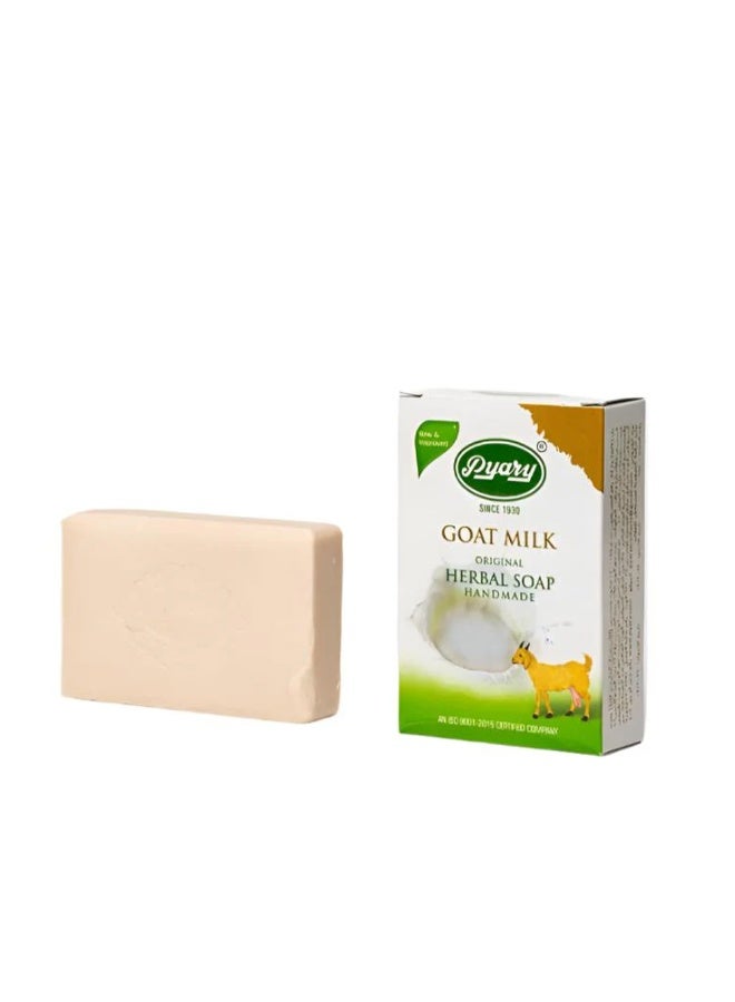 بياري صابون أعشاب أصلي مصنوع يدويًا من حليب الماعز 75 جم (عبوة من 12 قطعة) - Image 2